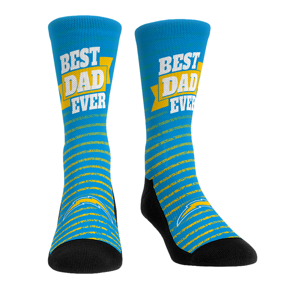 Los Angeles Chargers - Best Dad Ever Crew Socks