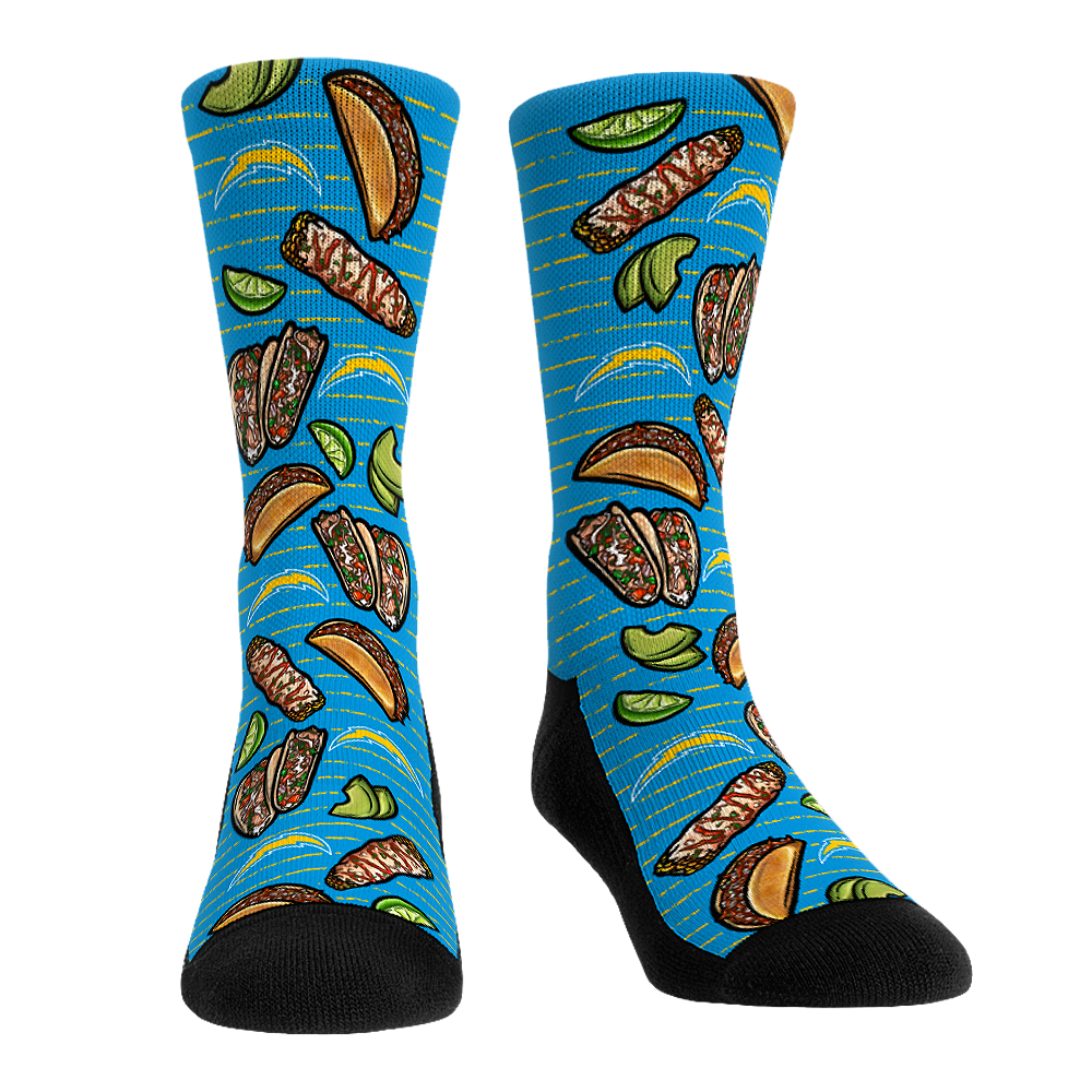 Los Angeles Chargers - Tacos Crew Socks