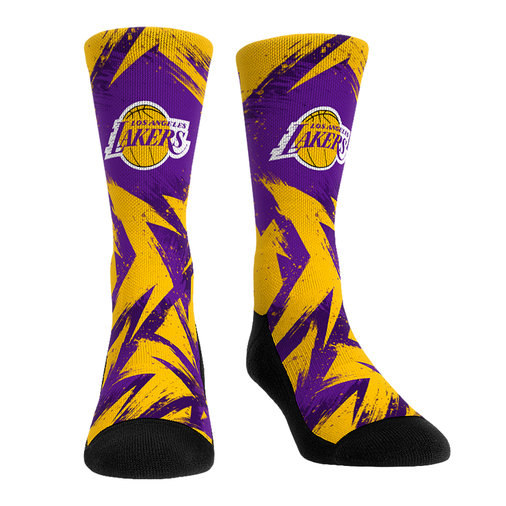 Los Angeles Lakers - Game Paint Crew Socks