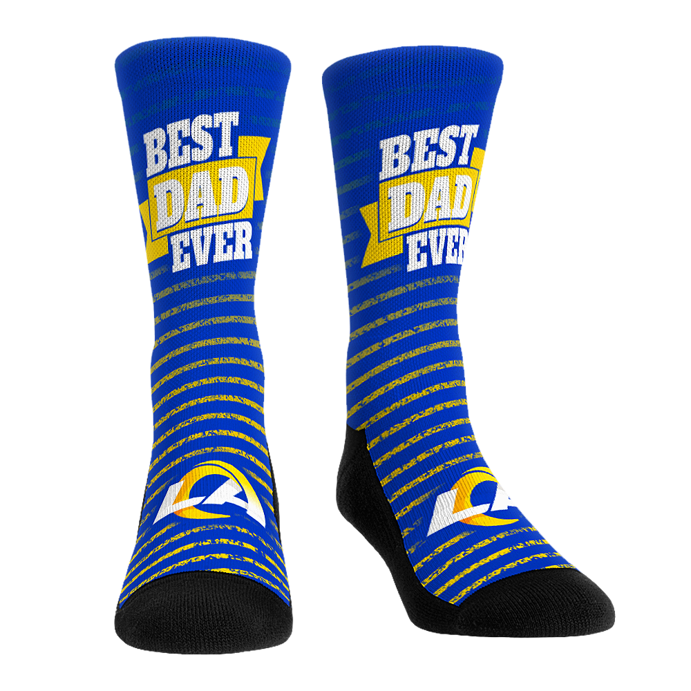 Los Angeles Rams - Best Dad Ever Crew Socks