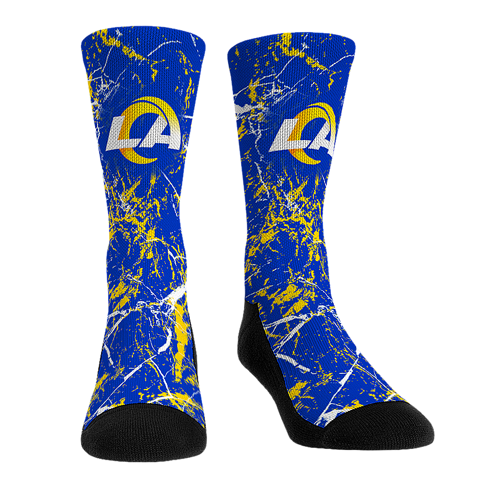 Los Angeles Rams - Cracked Marble Crew Socks