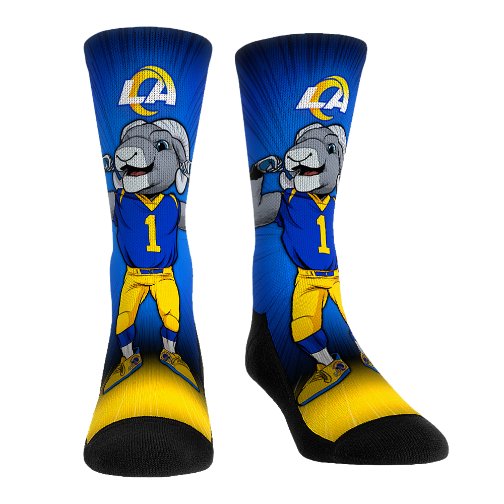 Los Angeles Rams - Mascot Pump Up! Crew Socks