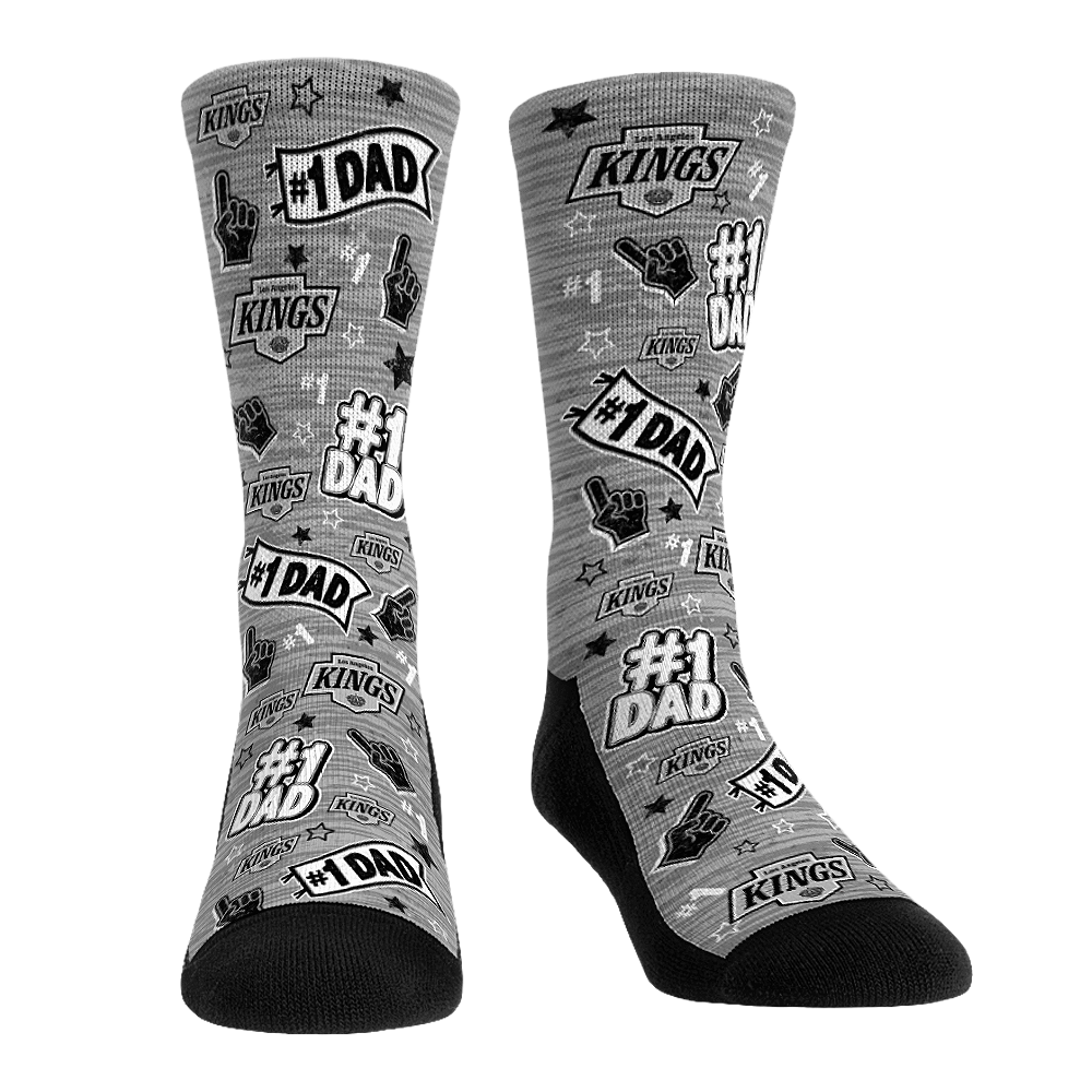 Los Angeles Kings - #1 Dad Crew Socks