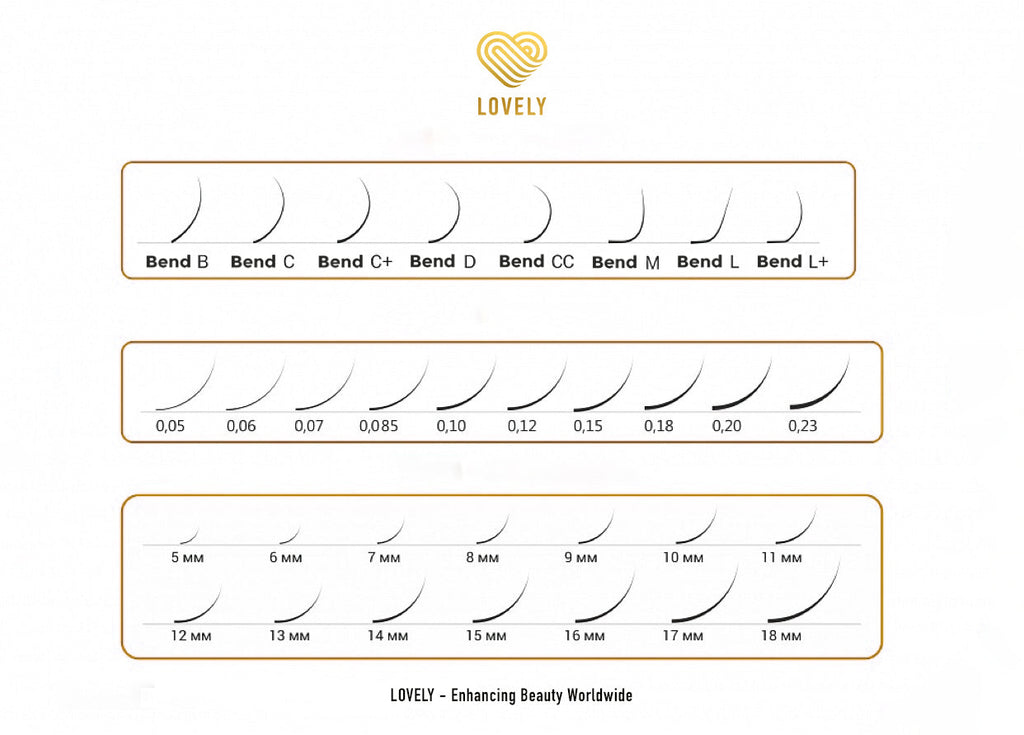 Royal Eyelash Extensions - 16 Lines L Curl