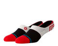 Stance Gamut 2 No Show Men Socks Red/Black/White