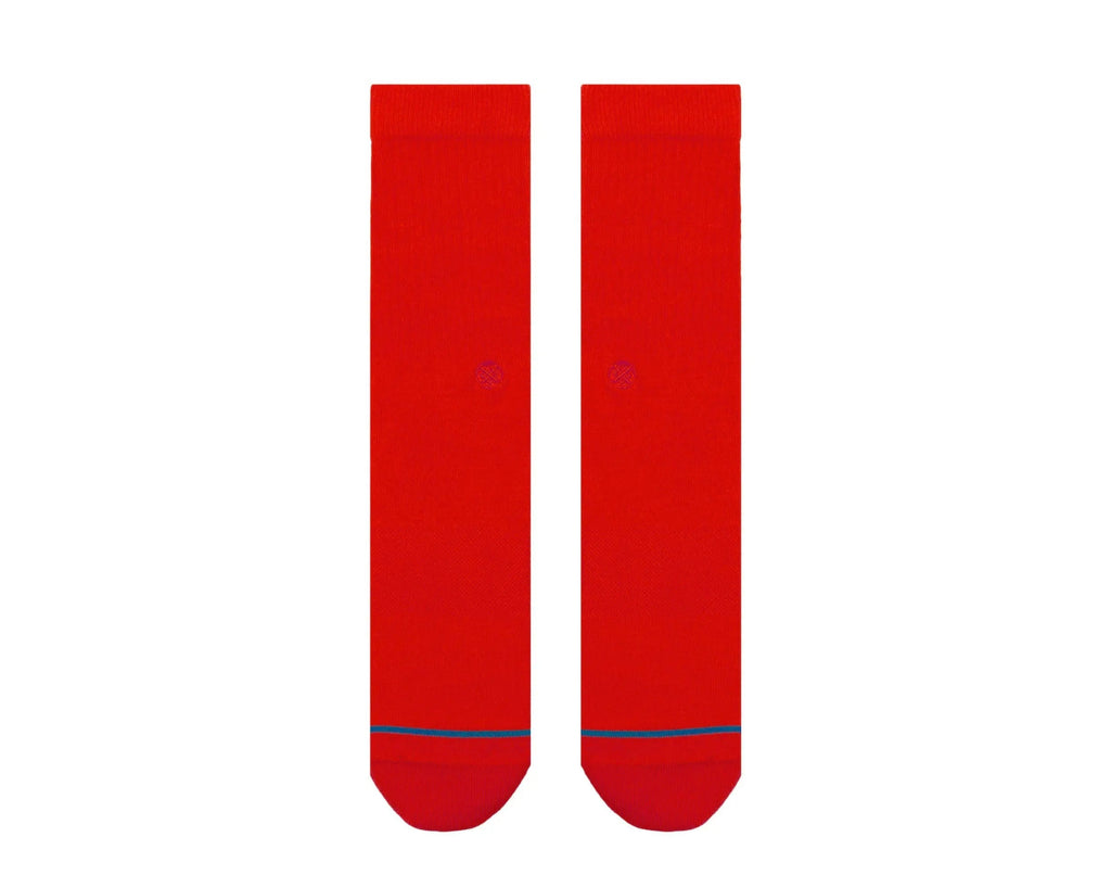 Stance Icon Classic Crew Socks Red