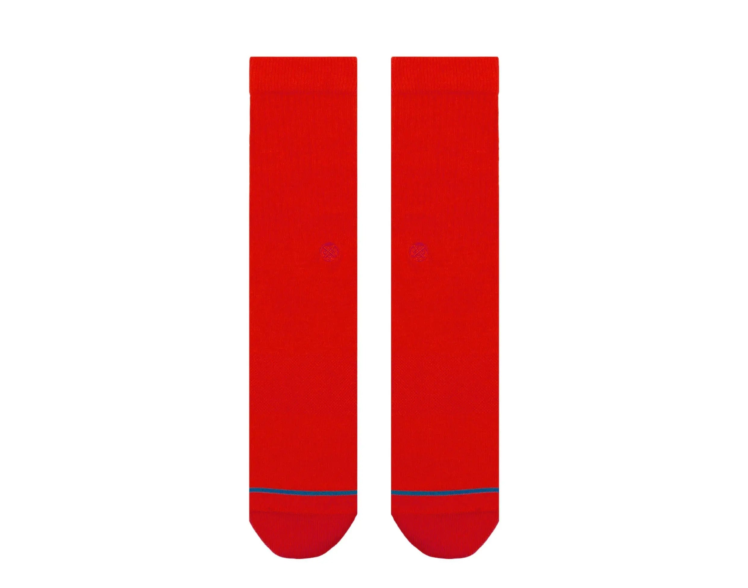 Stance Icon Classic Crew Socks Red