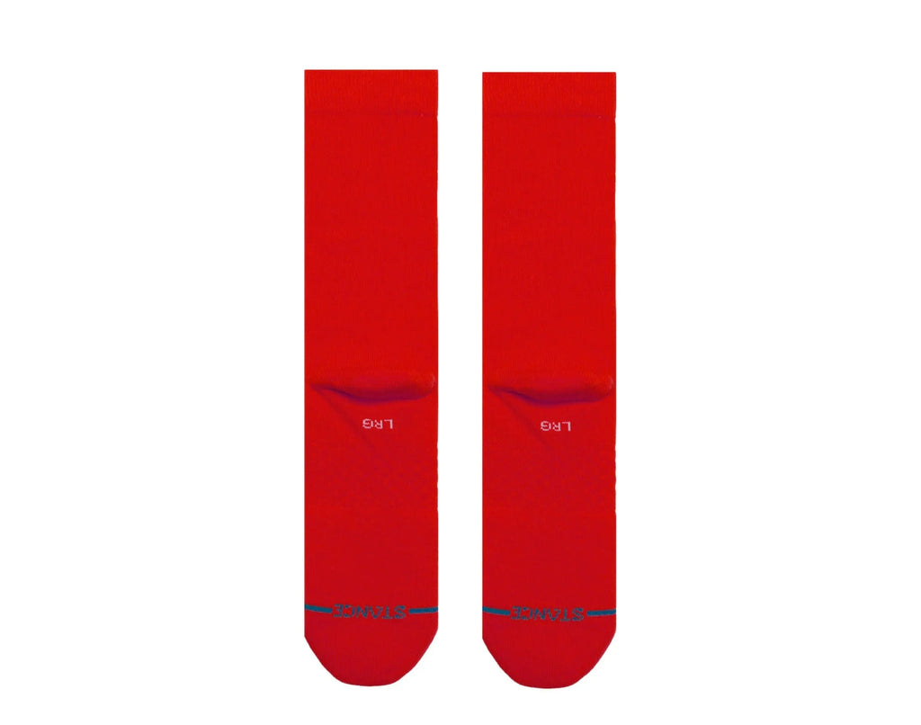 Stance Icon Classic Crew Socks Red