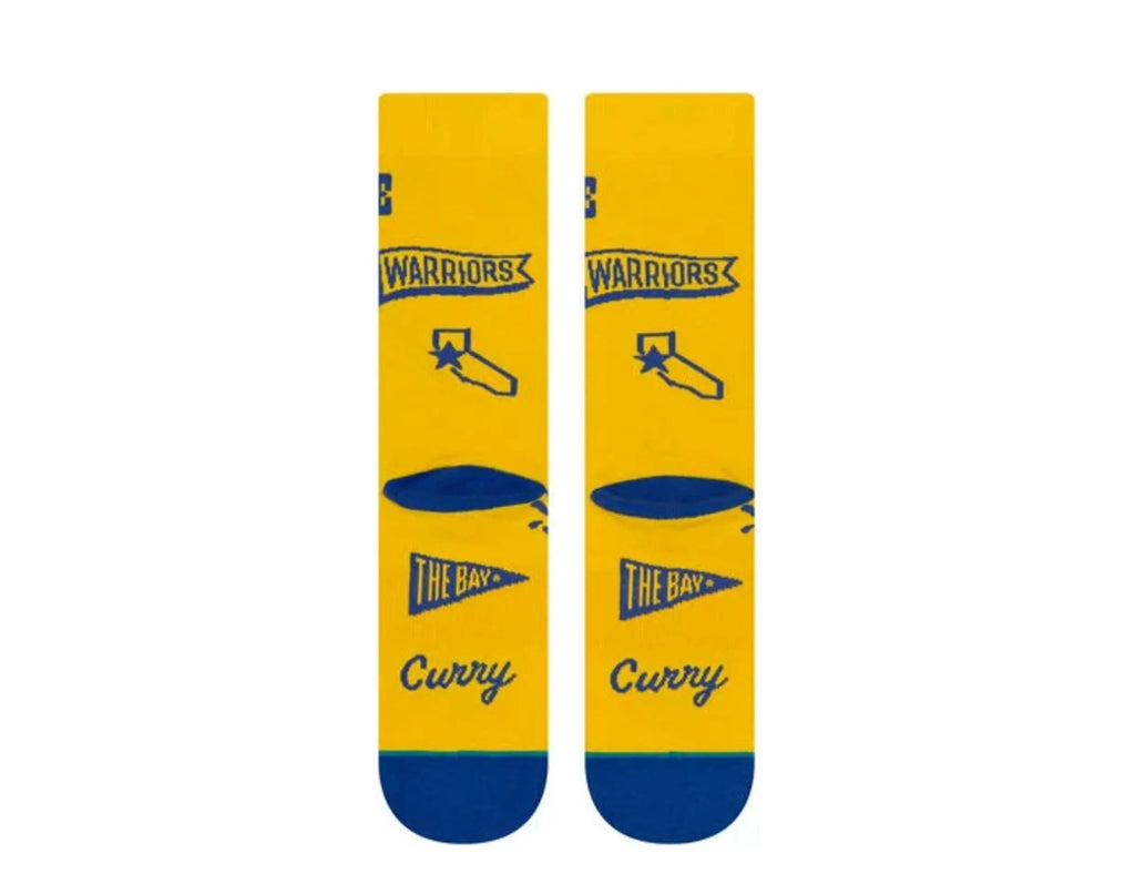 Stance Curry Stencil Crew Socks Yellow/Blue