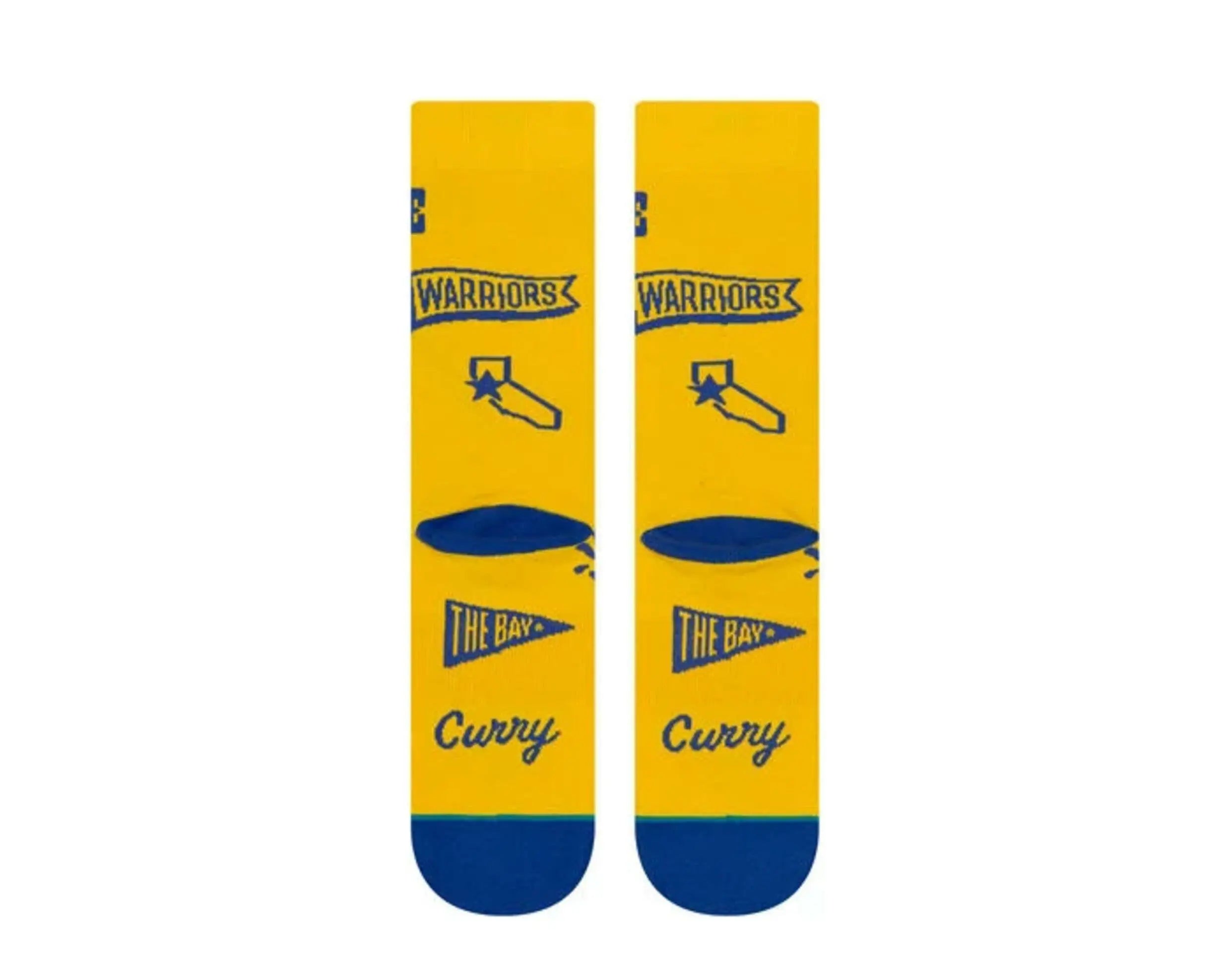 Stance Curry Stencil Crew Socks Yellow/Blue