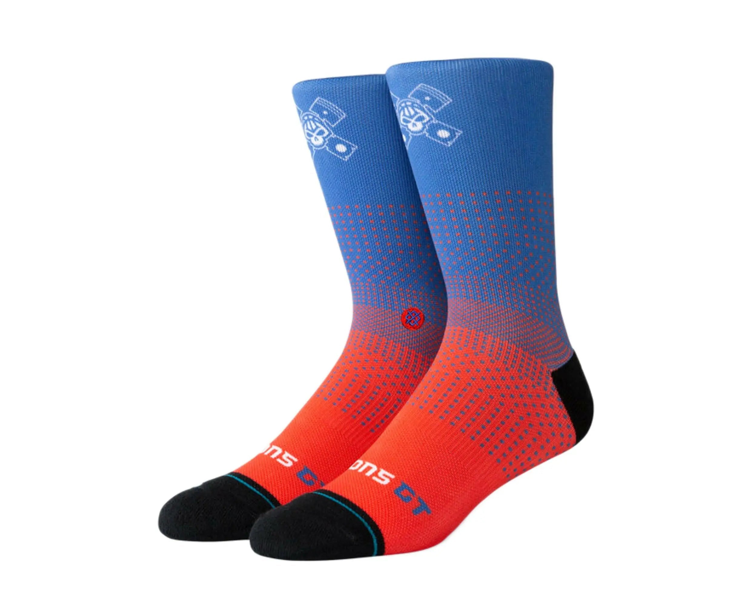 Stance Casual NBA Detroit Pistons Gaming GC 2K Crew Socks Blue/Red