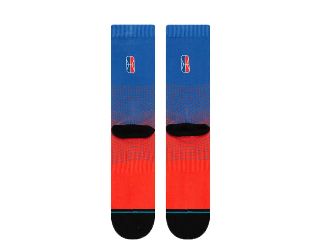 Stance Casual NBA Detroit Pistons Gaming GC 2K Crew Socks Blue/Red