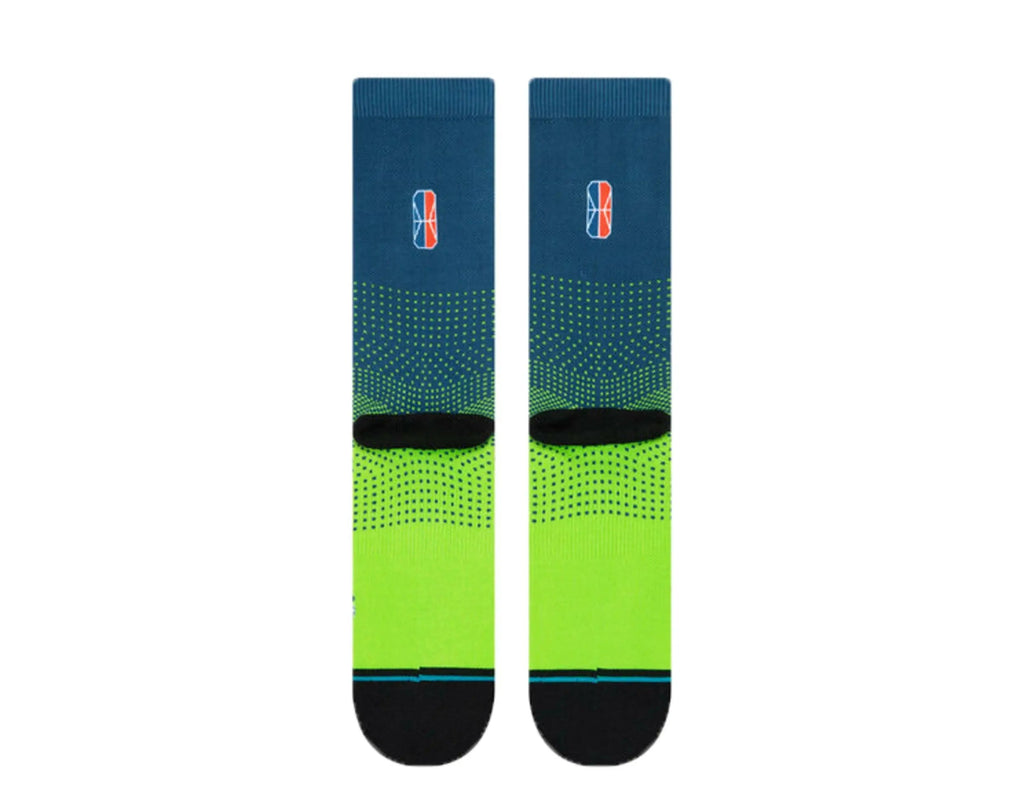 Stance Casual NBA Minnesota Timberwolves Gaming 2K Crew Socks Navy/Green