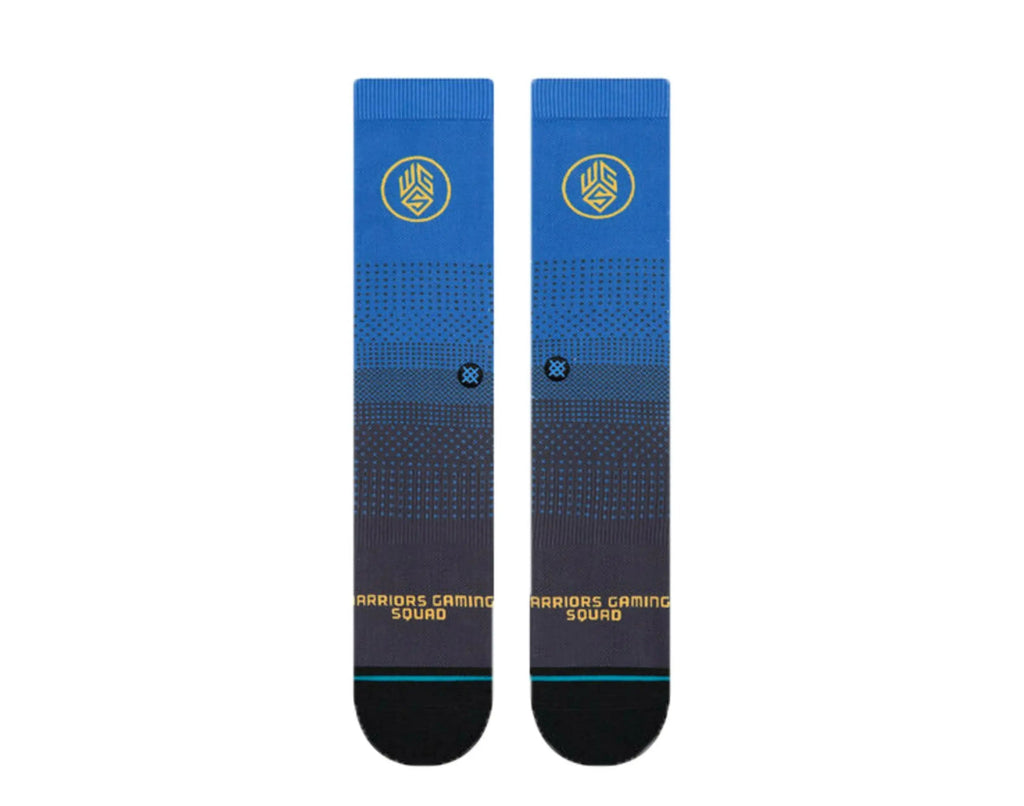 Stance Casual NBA Golden State Warriors Gaming Squad 2K Men Crew Socks Blue