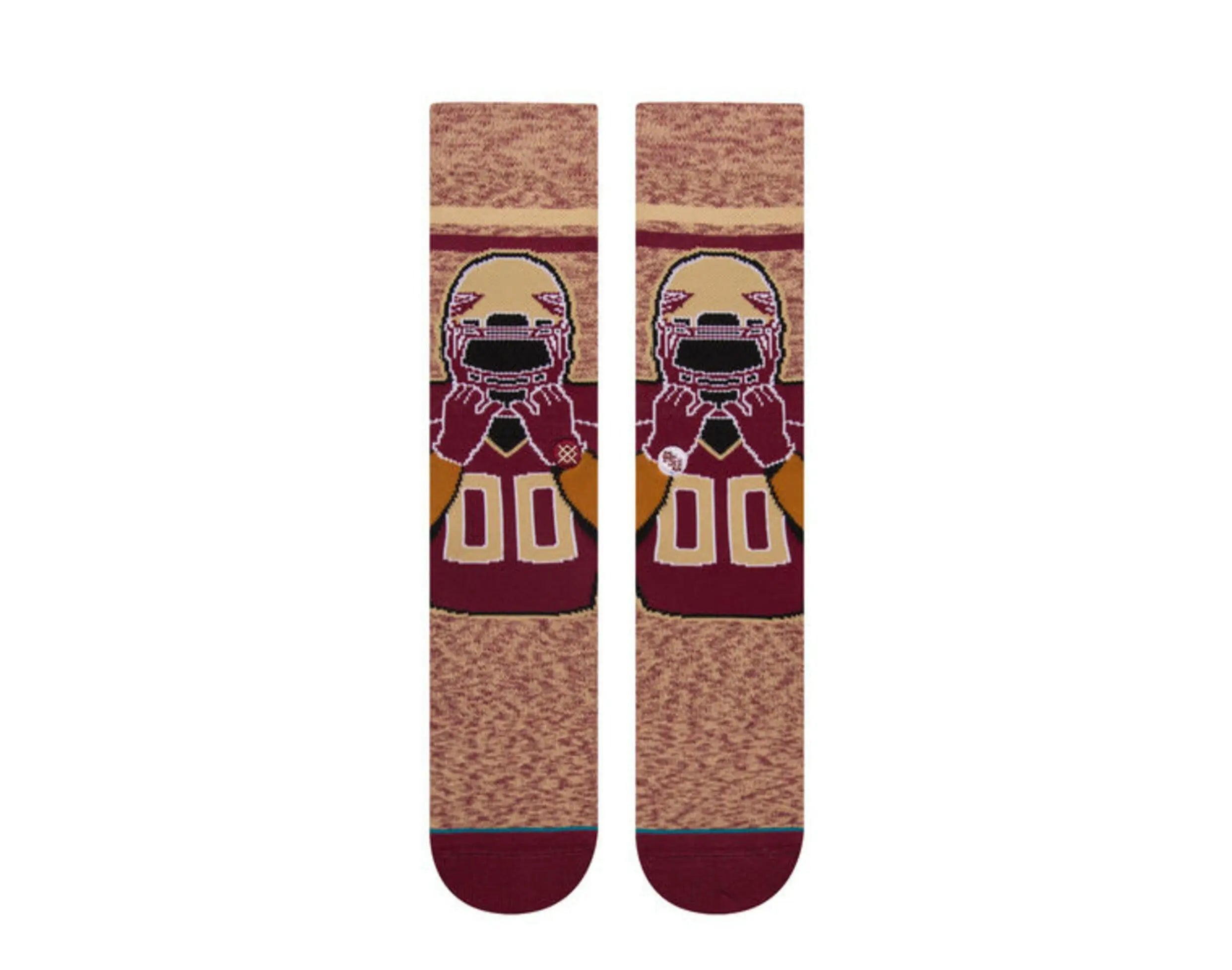 Stance NCAA Florida State University Classic Mascot Crew Socks Maroon