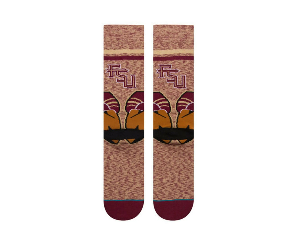 Stance NCAA Florida State University Classic Mascot Crew Socks Maroon