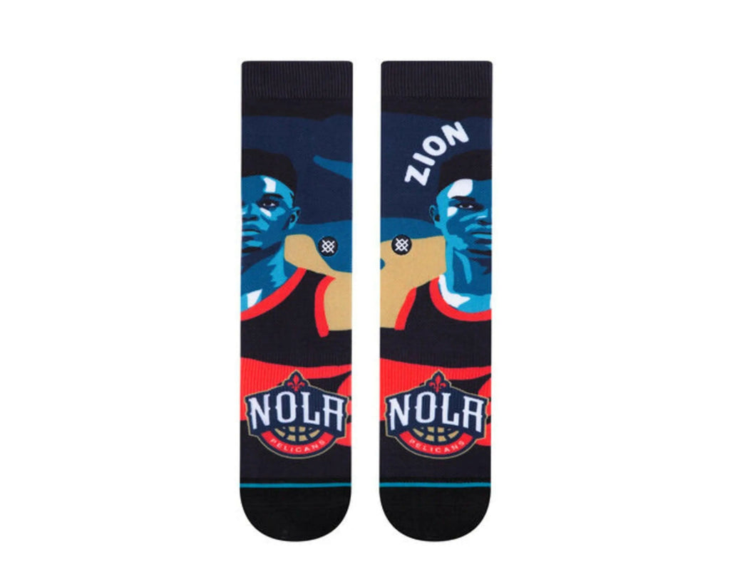 Stance Casual NBA Zion Williamson Men Crew Socks Blue/Black