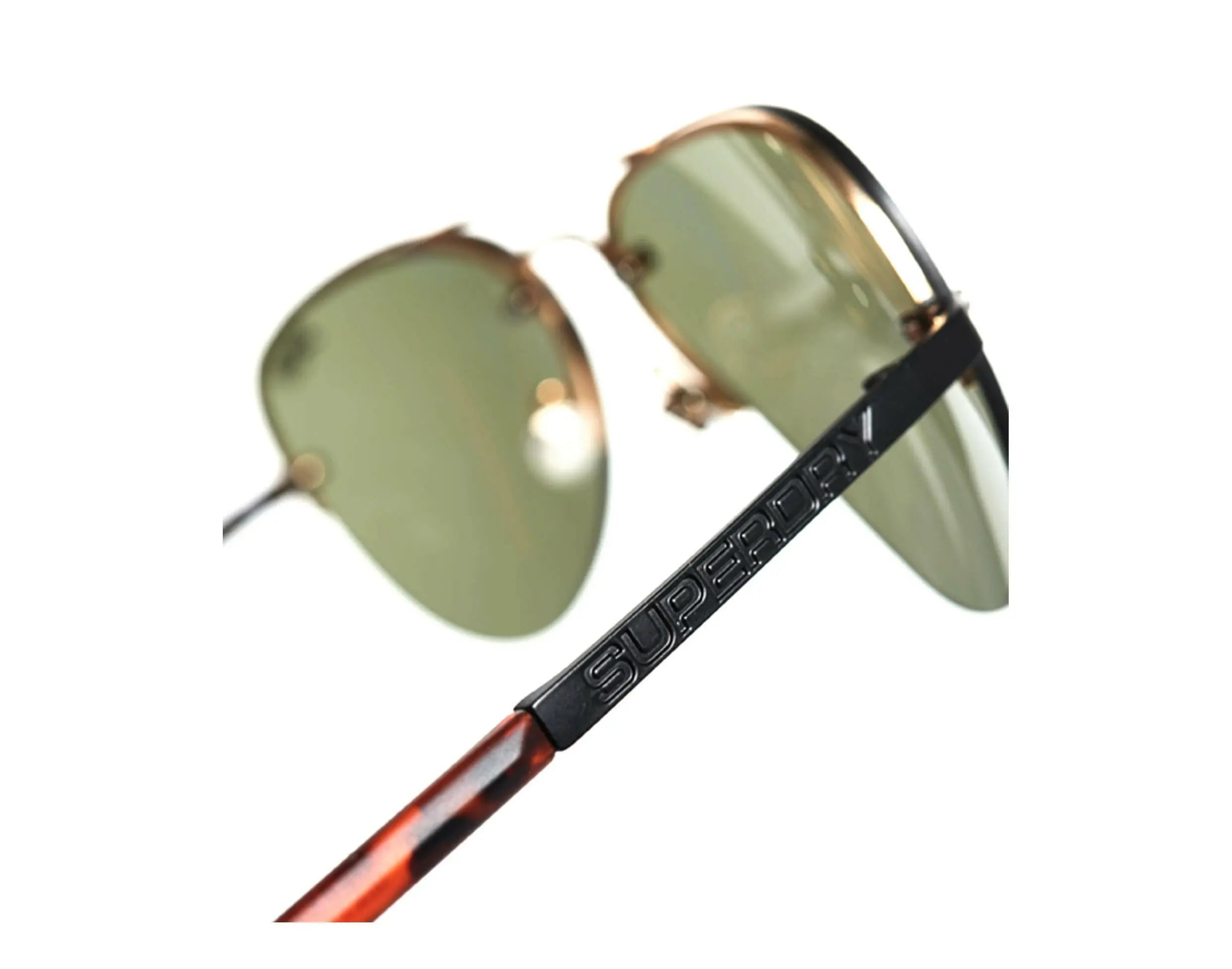 Superdry SDR Micah Aviator Sunglasses Matte Gold