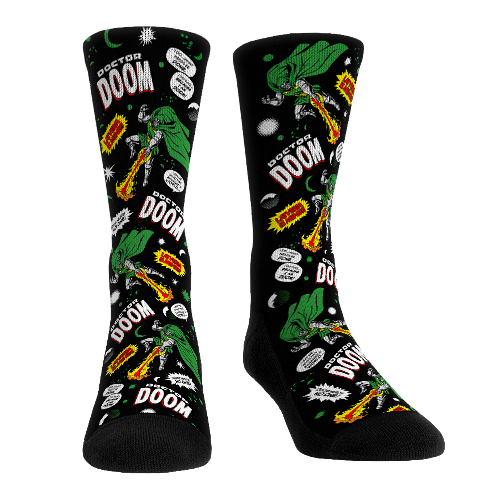 Doctor Doom - Comic All-Over Crew Socks