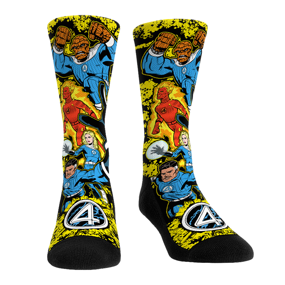 The Fantastic Four: First Steps - Stacked Characters Crew Socks