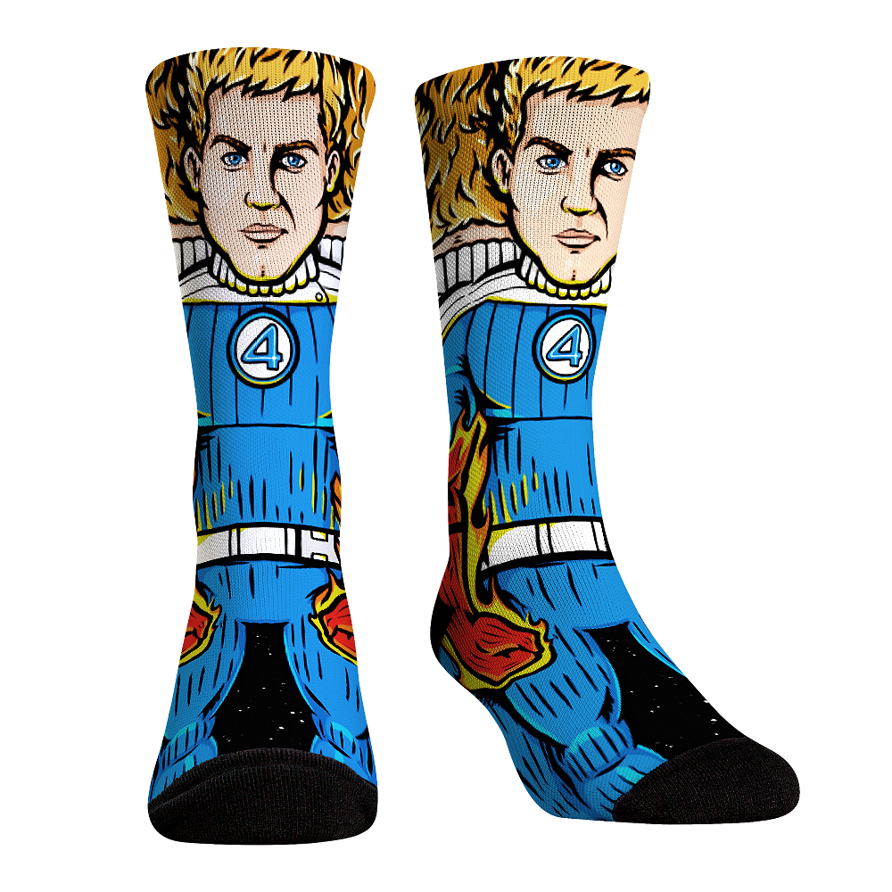 Human Torch - Character (First Steps) Crew Socks