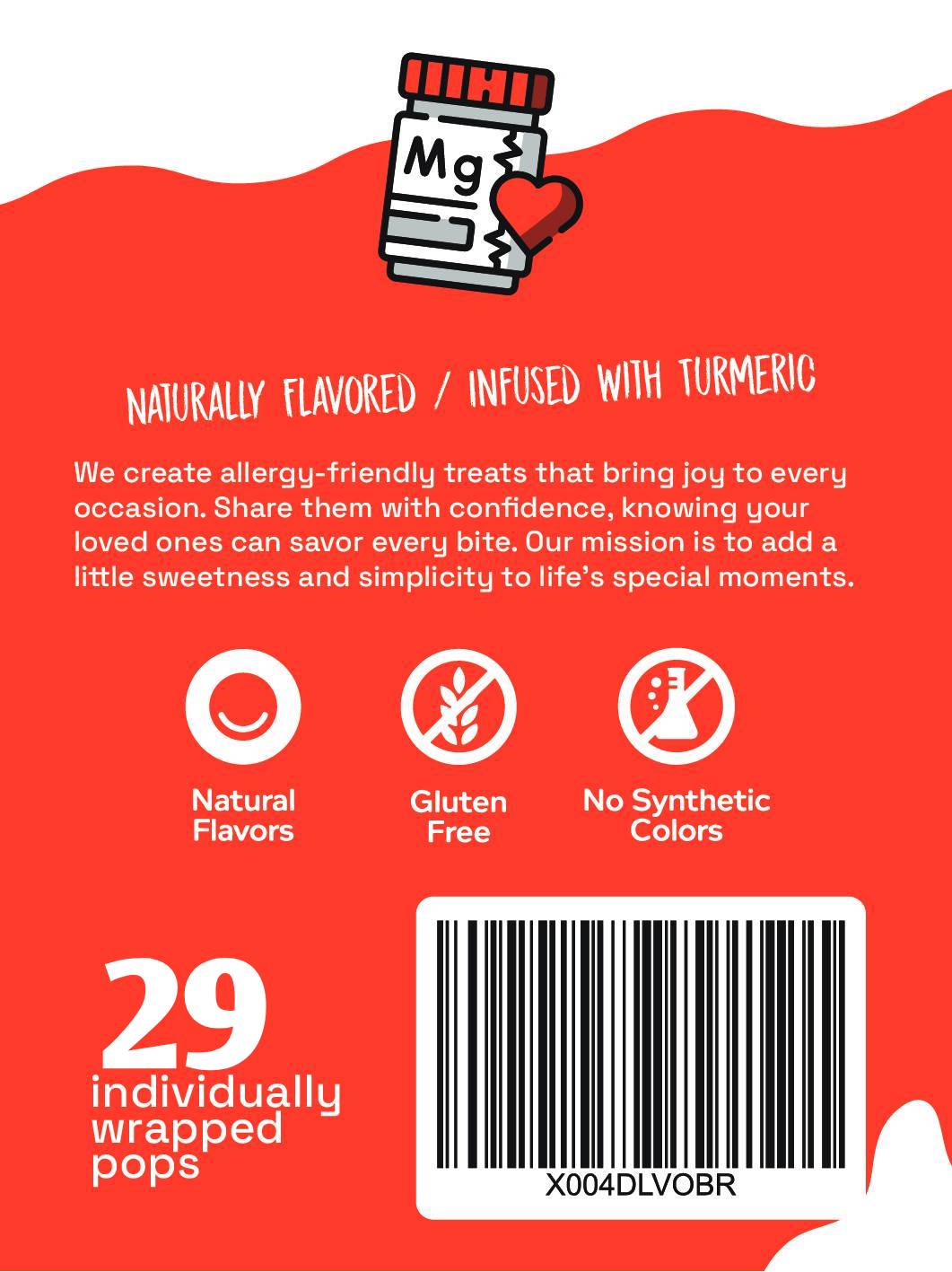 Andy Anand Sugar - Free Magnesium Lollipops & Sweet - Calm Combo, 29 ct, 8.8 oz – Real Fruit Juice, Keto, Kids Support, Birthday Gift Box