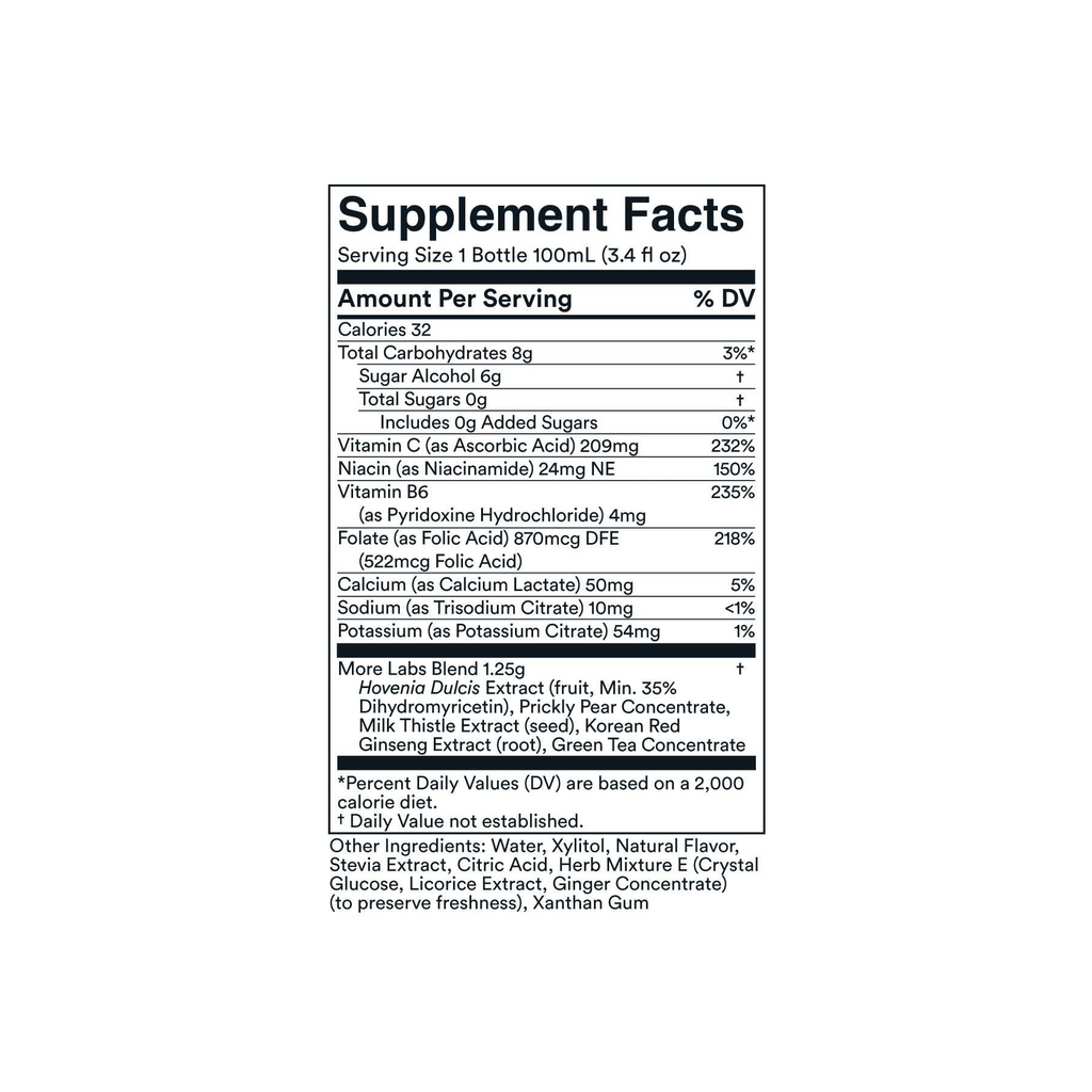morning recovery | 6, 12, or 24-Pack Flavored Recovery Supplement 3.4oz.