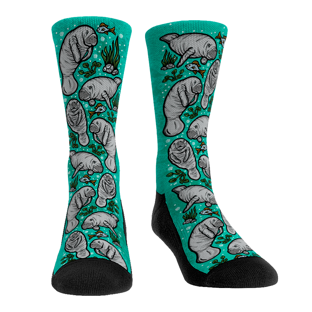 Manatees All-Over Crew Socks