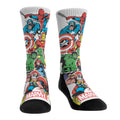 Marvel Classic Stacked Characters Crew Socks