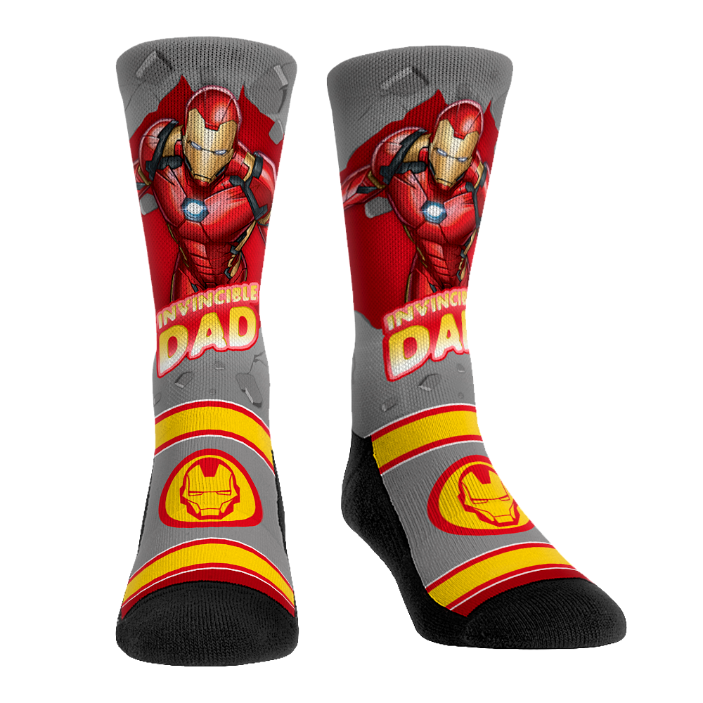 Marvel - Iron Man - Invincible Dad Crew Socks