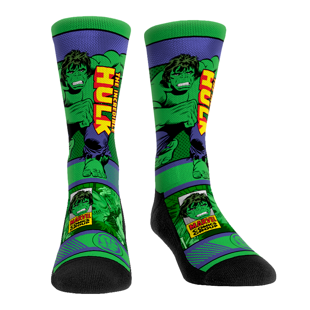 Marvel Hulk - Vintage Sideplot Crew Socks