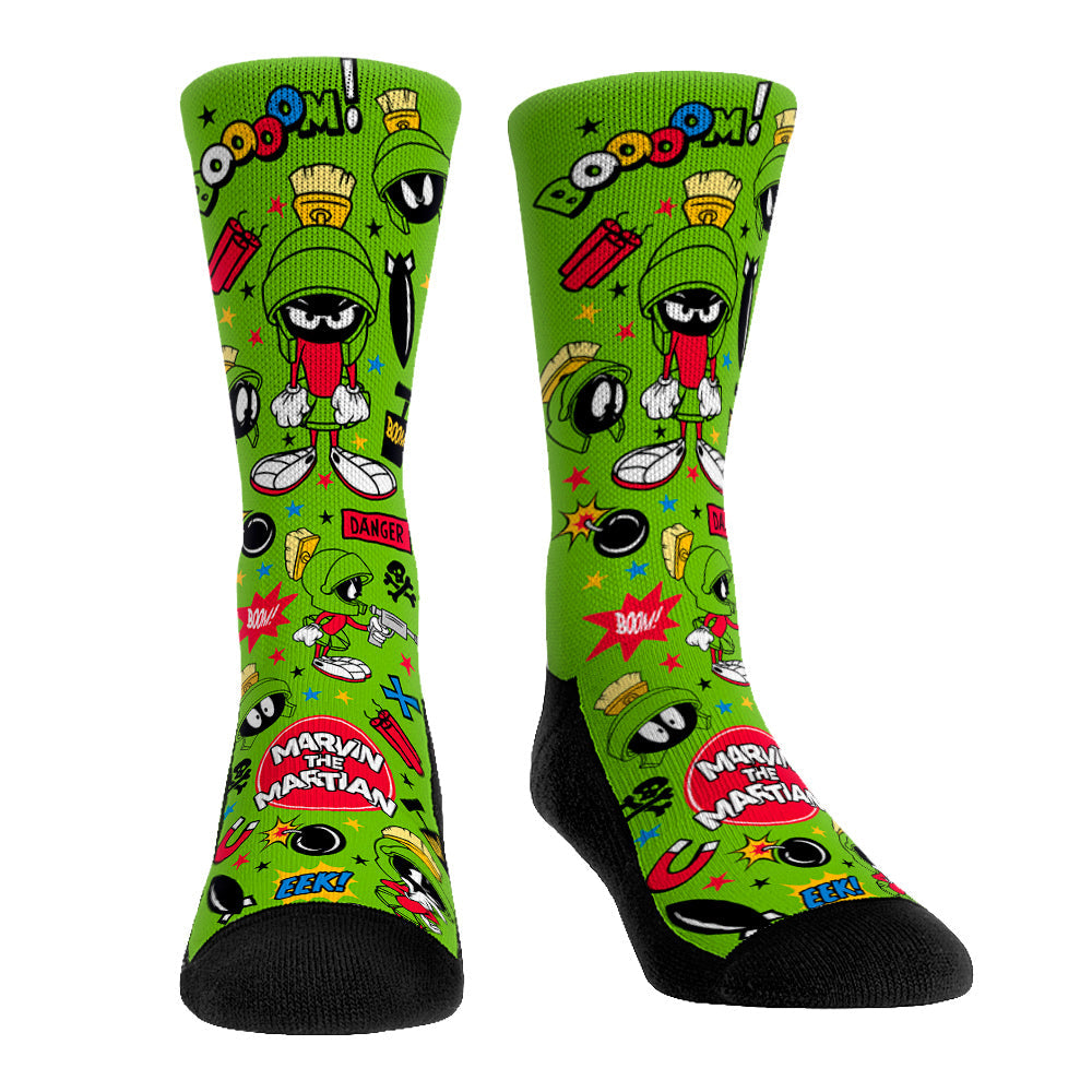 Marvin the Martian - Character Kaboom! Crew Socks