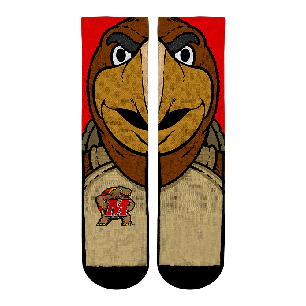 Maryland Terrapins - Testudo Mascot Crew Socks