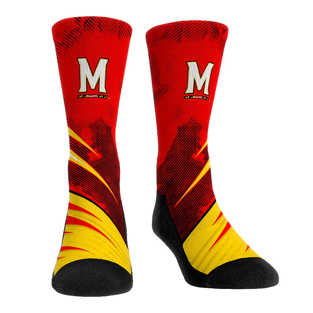 Maryland Terrapins - Slash Slant Crew Socks
