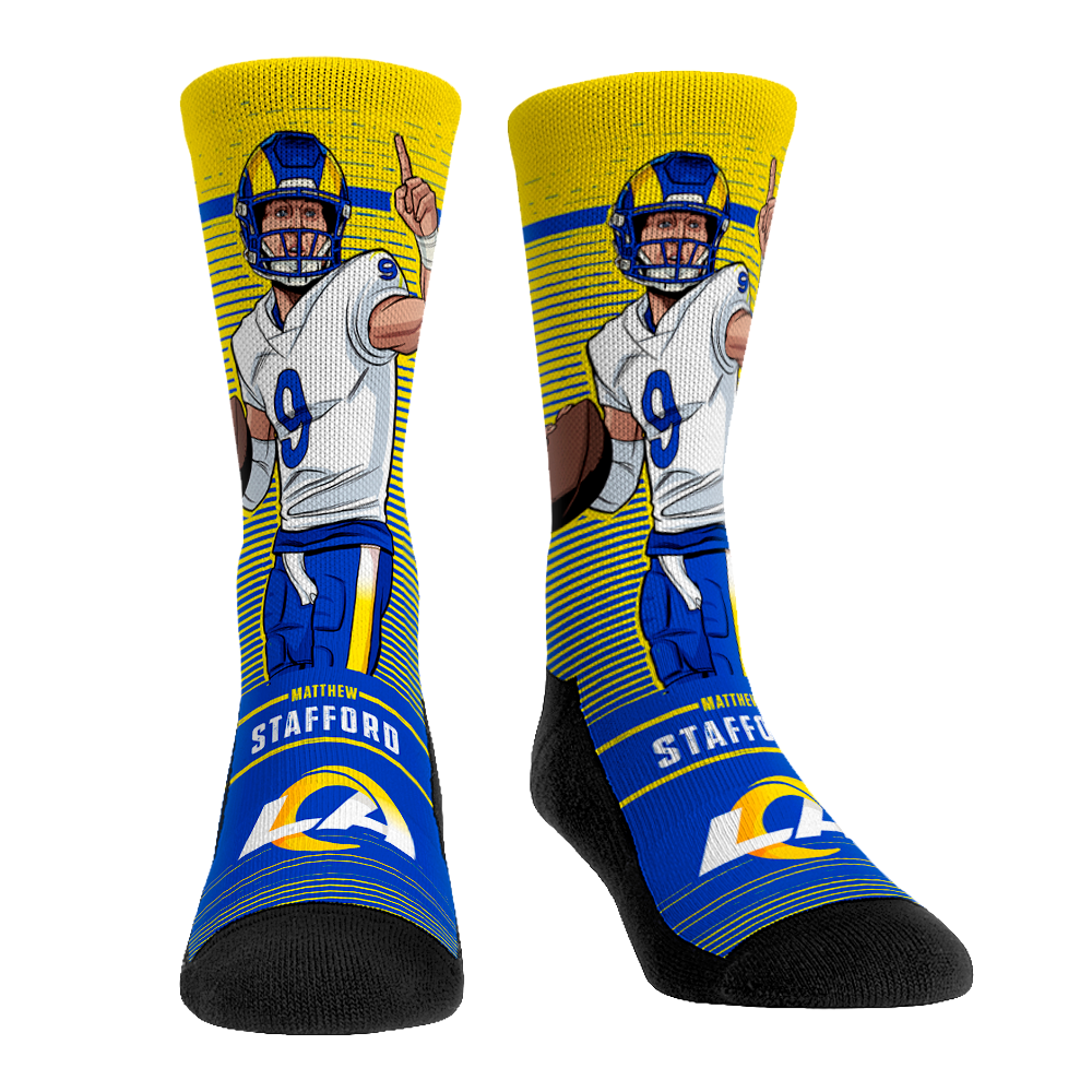 Matthew Stafford - Los Angeles Rams - Big Shot Crew Socks