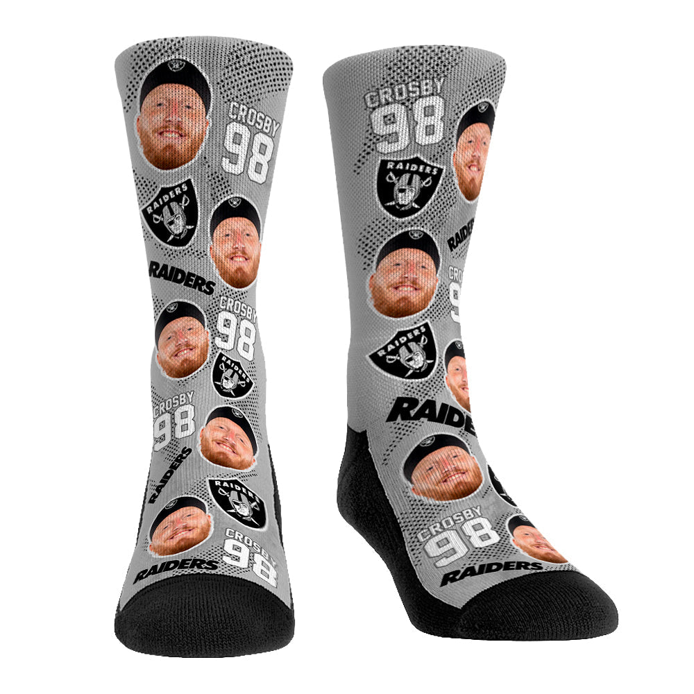 Maxx Crosby - Las Vegas Raiders - Football Guy Crew Socks