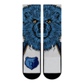Memphis Grizzlies - Split Face Mascot Crew Socks