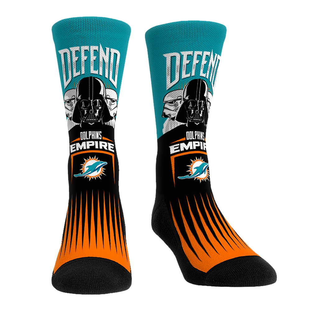 Miami Dolphins - Star Wars - Defend the Empire Crew Socks