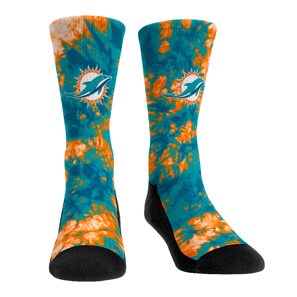 Miami Dolphins - Team Tie Dye Crew Socks