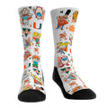 Miami Hurricanes - 90s Nickelodeon Characters All-Over Crew Socks