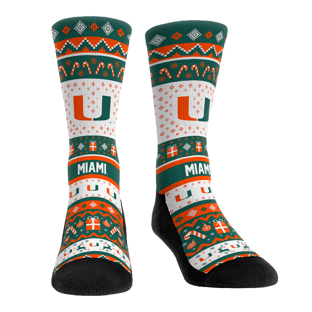 Miami Hurricanes - Tacky Sweater Crew Socks