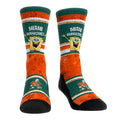Miami Hurricanes - SpongeBob SquarePants Tiki Stripe Crew Socks