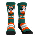Miami Hurricanes - Game Face Mascot Crew Socks
