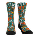 Miami Hurricanes - Logo Sketch Crew Socks