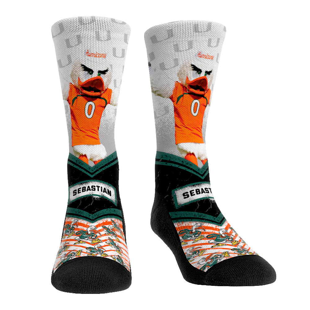Miami Hurricanes - Mascot Walkout Crew Socks