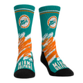 Miami Dolphins - Throwback Paint Crew Socks