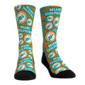 Miami Dolphins - Throwback Logo Sketch Crew Socks