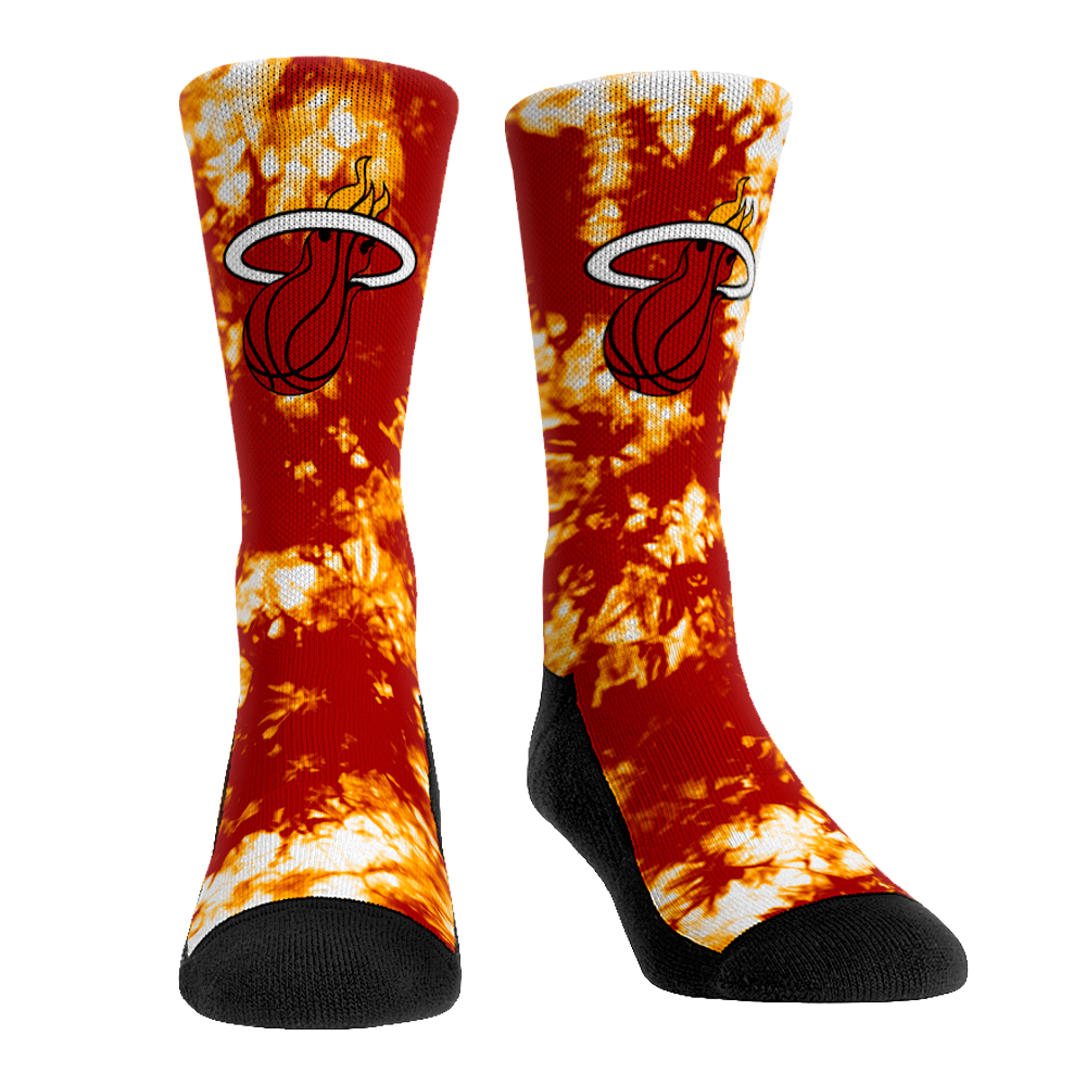 Miami Heat - Team Tie Dye Crew Socks