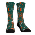 Miami Hurricanes - Cracked Marble Crew Socks