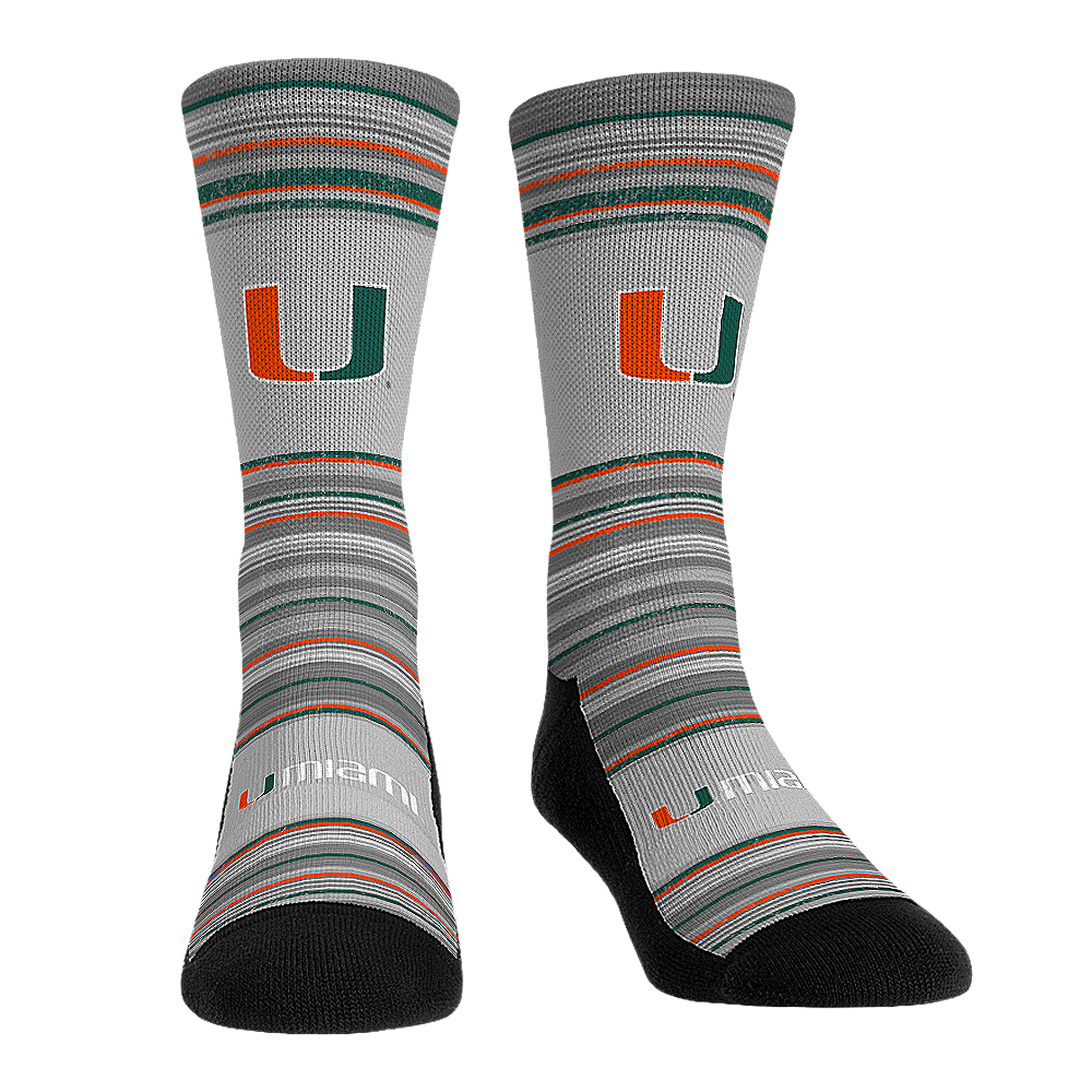 Miami Hurricanes - Heather Classics Crew Socks